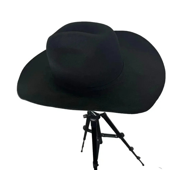 Serratelli Salinas 3X Wool Felt Cowboy Western Black Hat Size 7 1/2 Ranch Rodeo - Picture 3 of 10